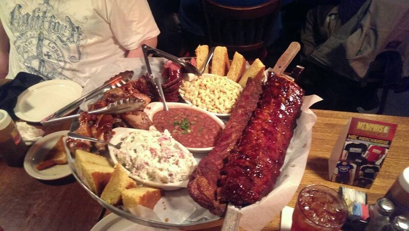 Platter of Barbecue Food