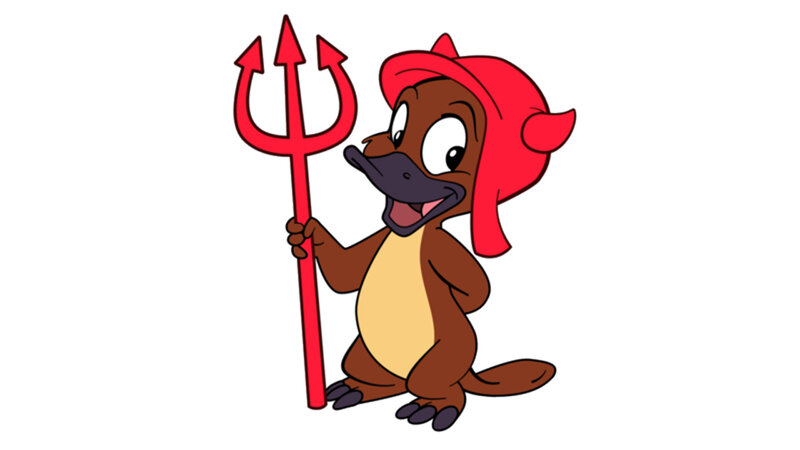 Platypus Character — Brown