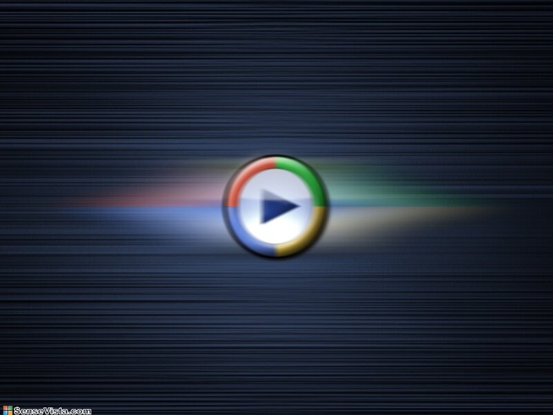 Play button on dark background