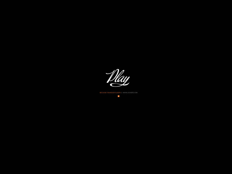 Play logo on black background