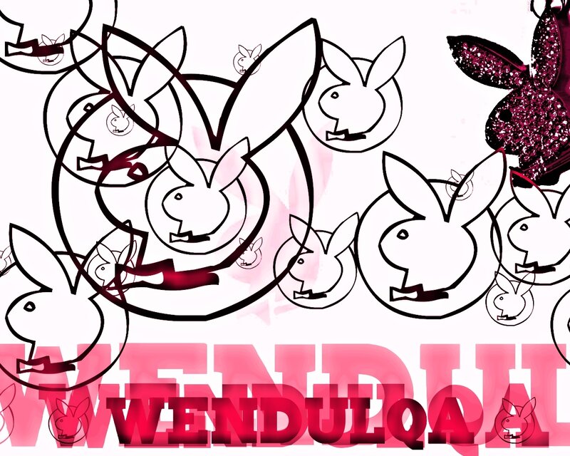 Playboy bunny logo collage