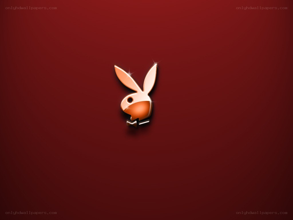 Playboy bunny logo on red
