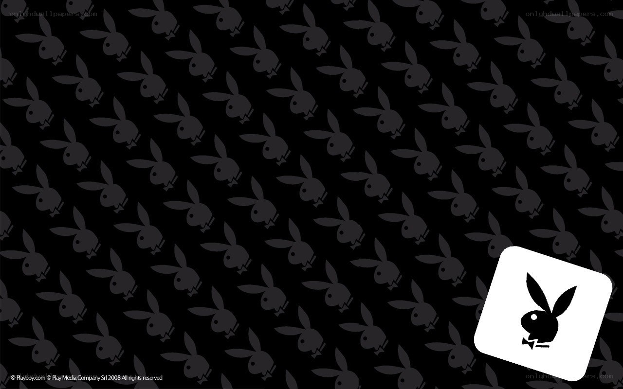 Playboy bunny pattern wallpaper