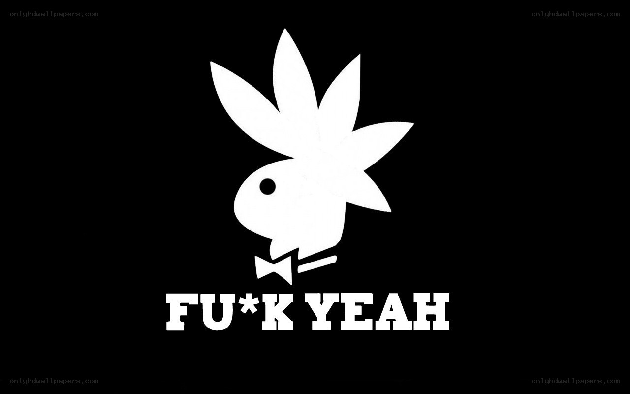 Playboy bunny with cannabis leaf