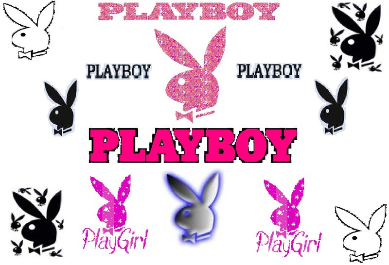 Playboy logo collage