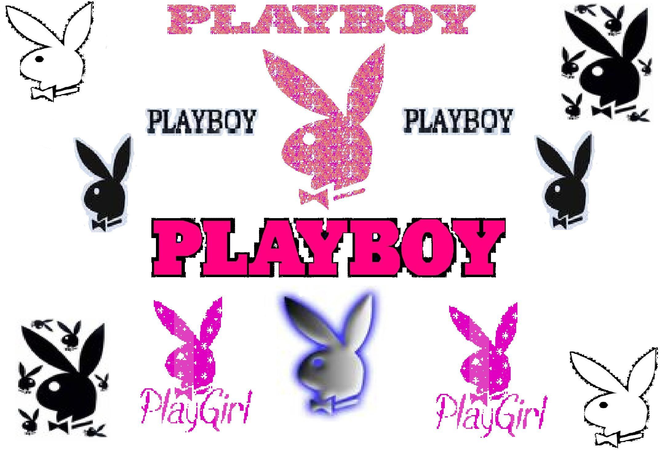Playboy logo collage