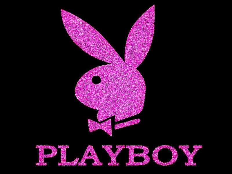 Playboy logo with glitter effect