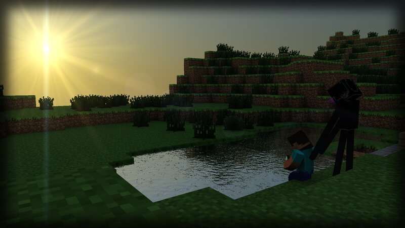 Player and Enderman
