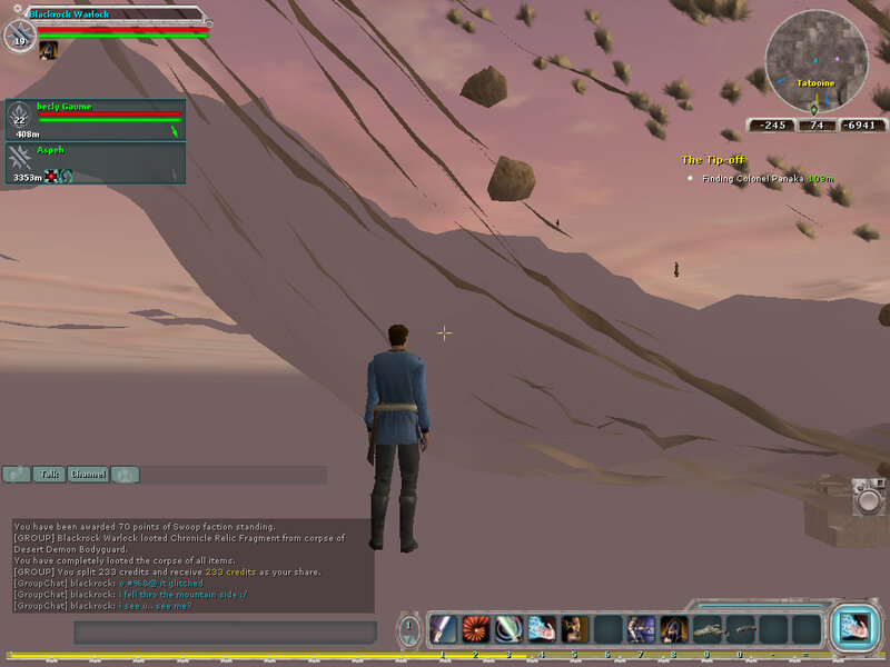 Player Character on Cliff