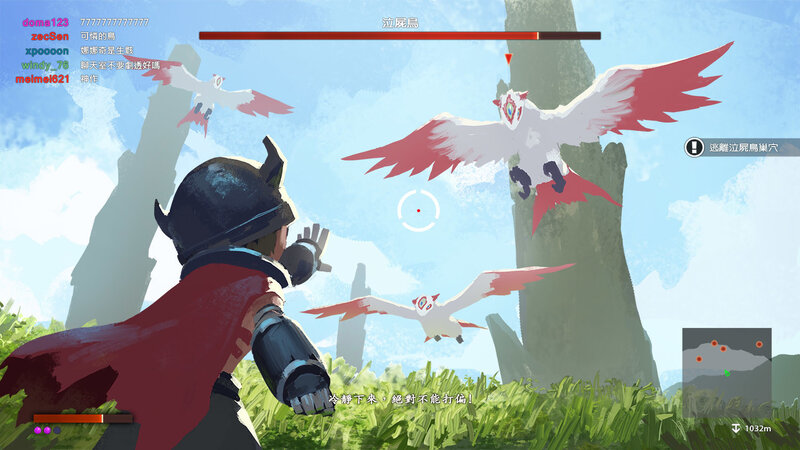 Player Fighting Birds