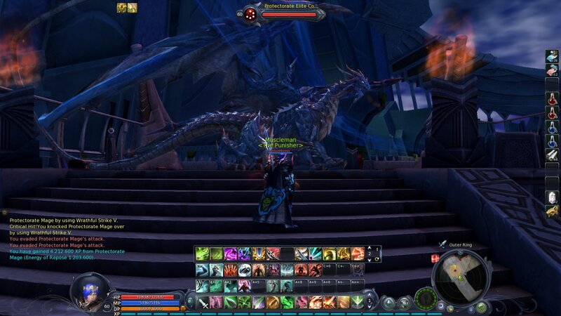 Player Fighting Dragon