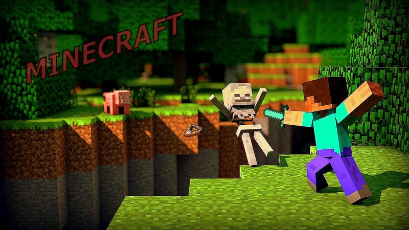 Player Fighting Skeleton — Green, Action