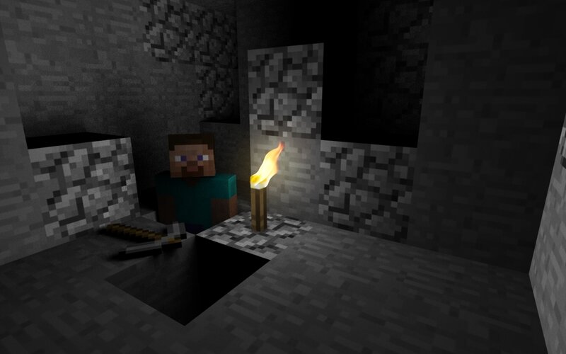 Player in a Cave