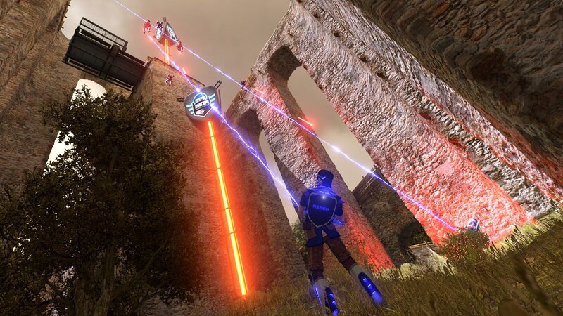 Player in Futuristic Armor