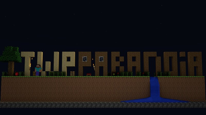 Player in Minecraft World
