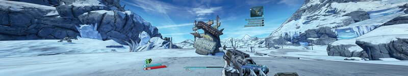 Player in Snowy Landscape