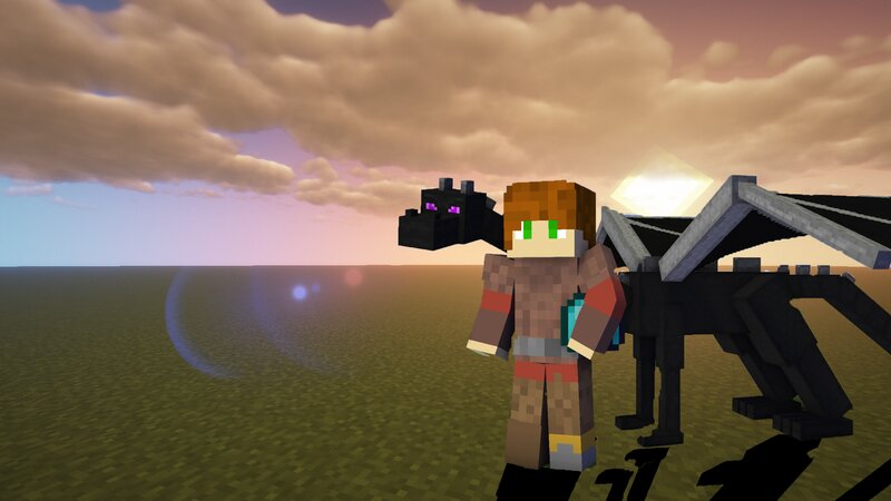 Player with Ender Dragon