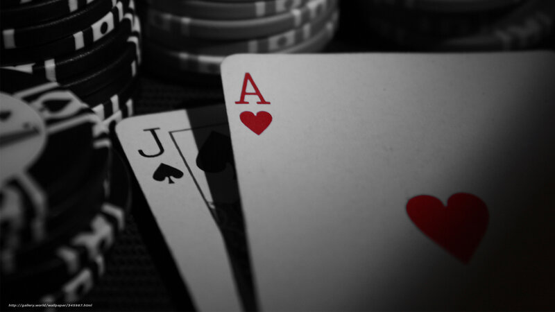 Playing Cards and Poker Chips — Black, Dramatic