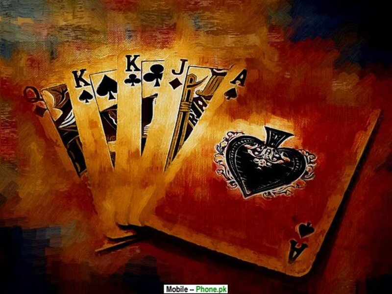 Playing Cards Fanned Out — Red