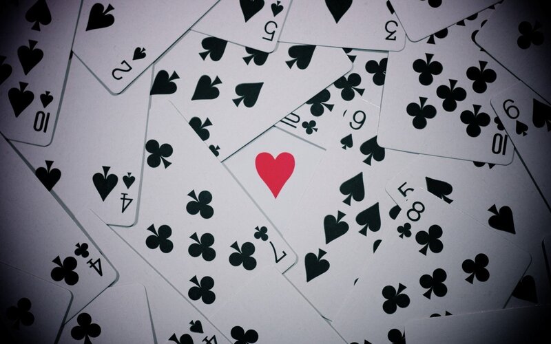Playing Cards Scattered