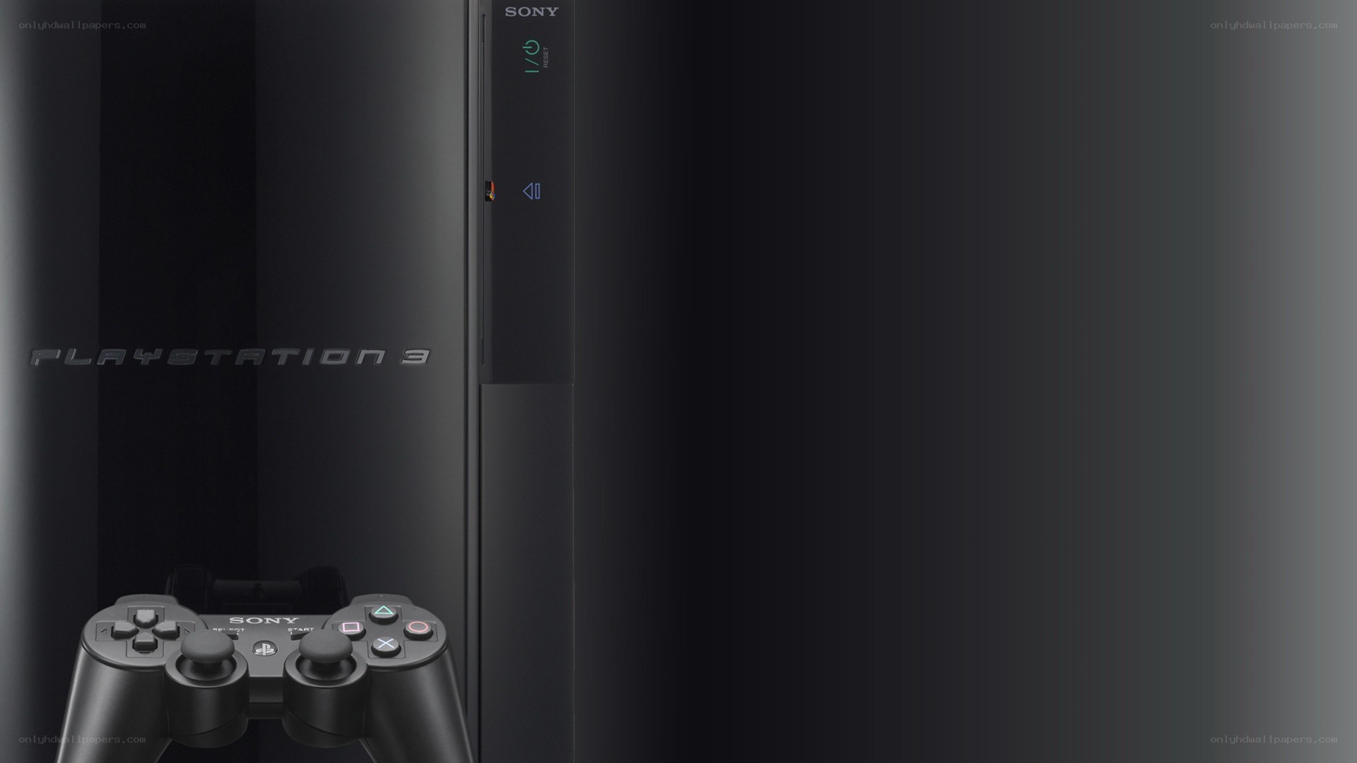PlayStation 3 console and controller