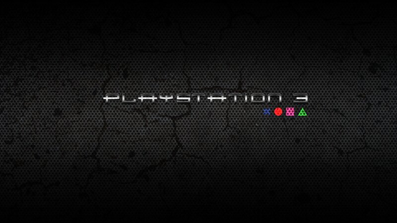 PlayStation 3 logo on dark background
