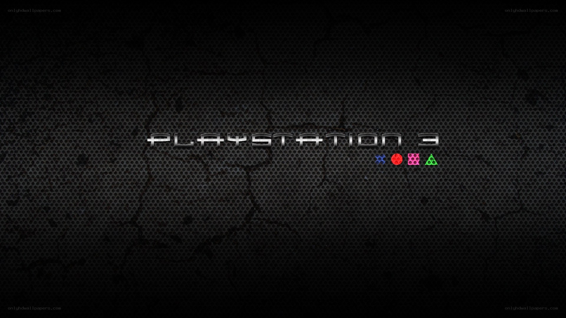 PlayStation 3 logo on dark background