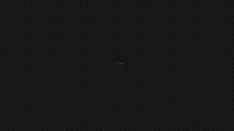 PlayStation Button Symbols — Black, Minimalist