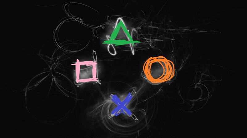 PlayStation Buttons — Black