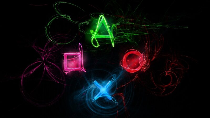 PlayStation Controller Buttons — Green, Energetic