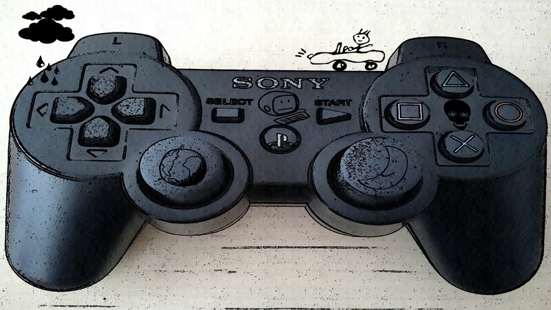 PlayStation controller illustration