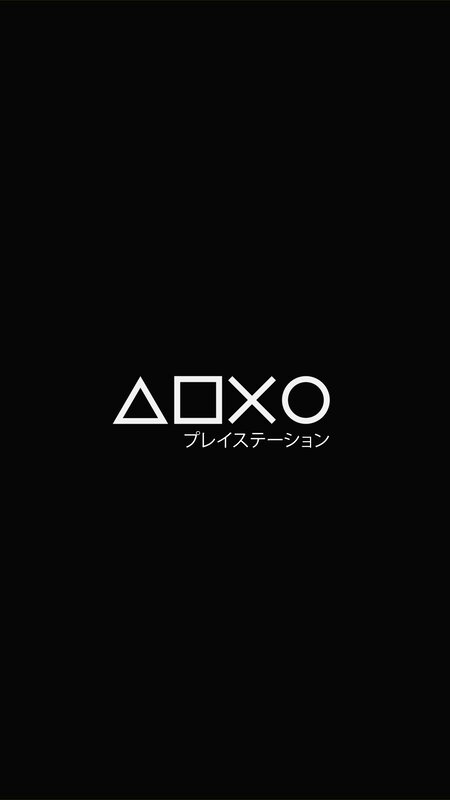 PlayStation Logo — Black, Neutral, Minimalist, Triangle, Square