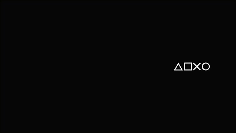 PlayStation Logo — Black, Neutral, Minimalist, Triangle