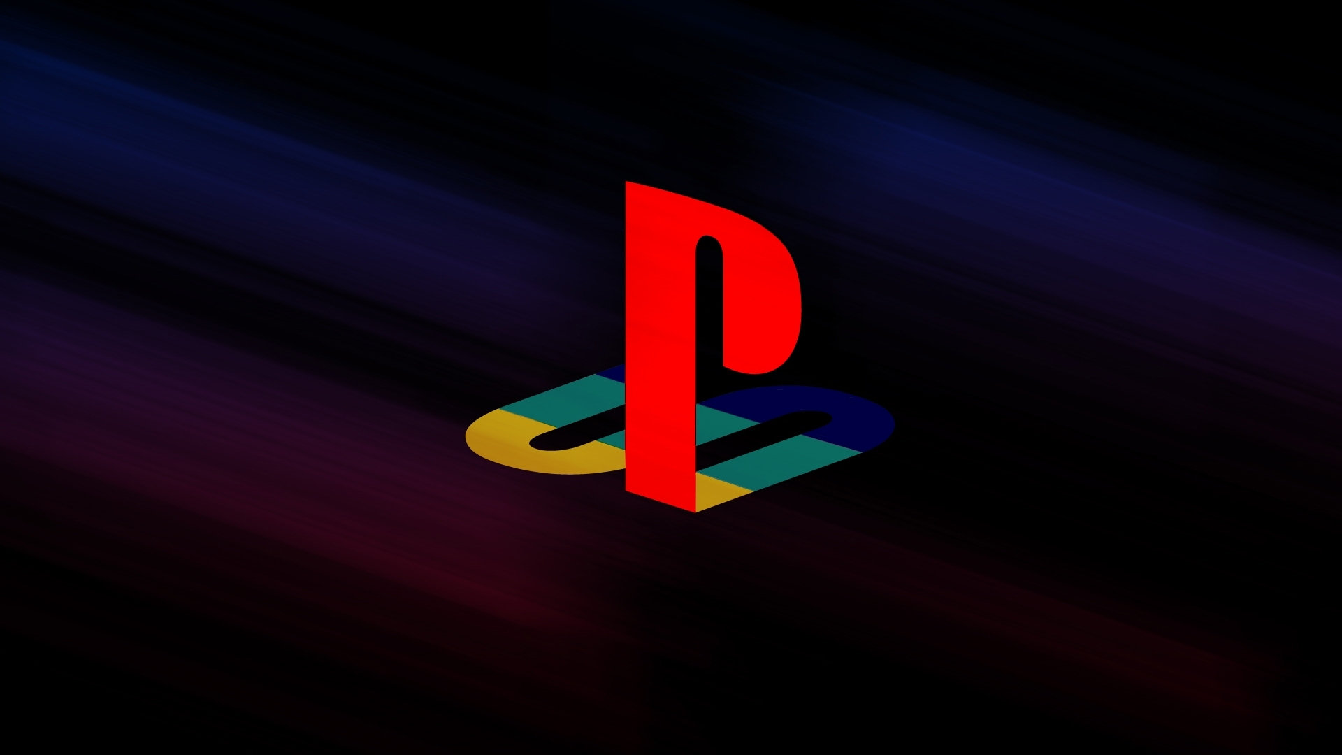 PlayStation logo on dark background