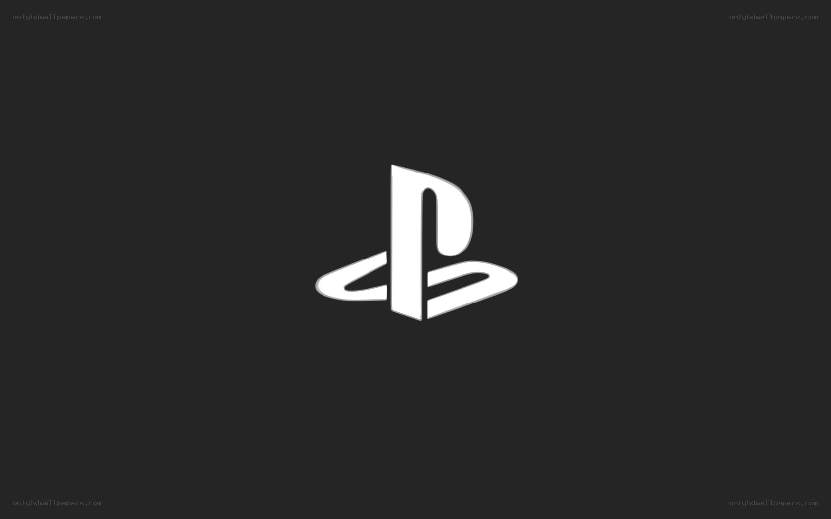 PlayStation logo on dark background