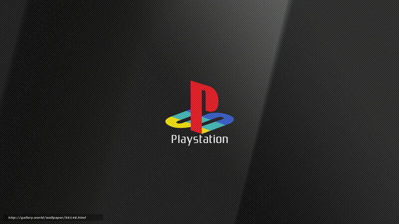 PlayStation logo on dark background