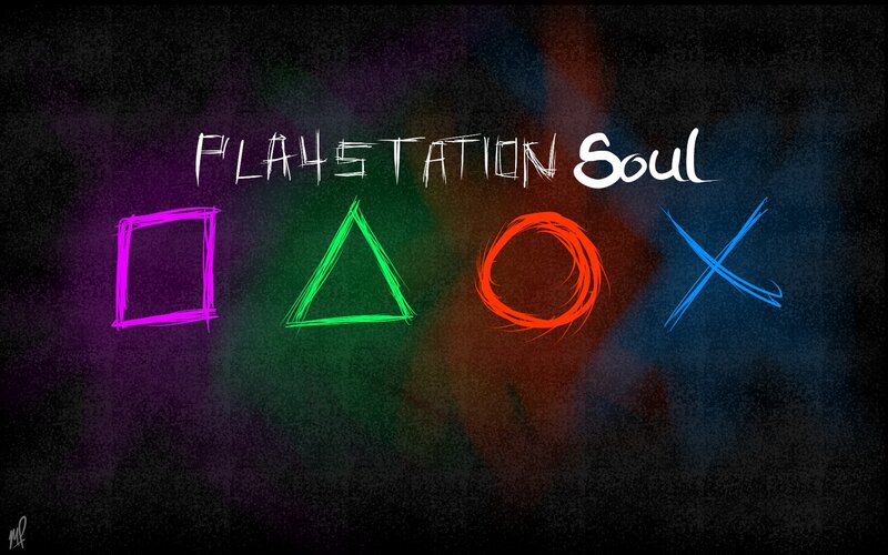 PlayStation Logo Symbols — Black