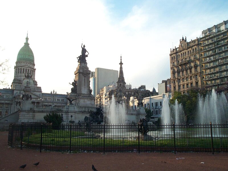 Plaza de Mayo with fountain