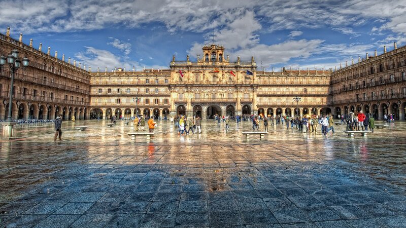 Plaza with Historic Buildings
