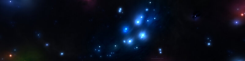 Pleiades Star Cluster — Blue, Cosmic, Night, Photograph, Stars