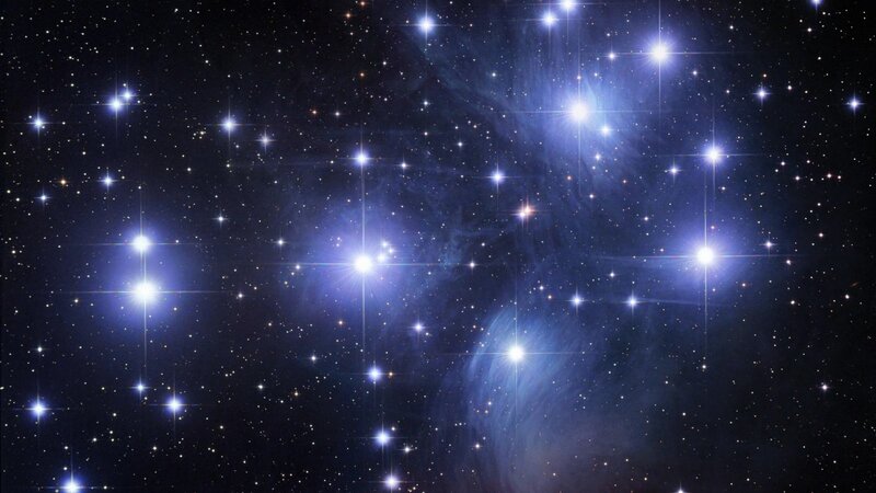 Pleiades Star Cluster — Stars