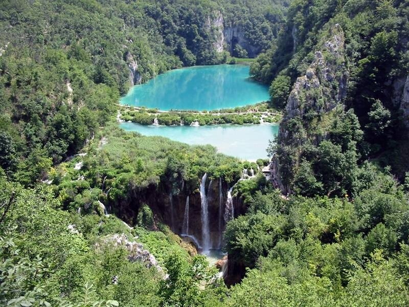 Plitvice Lakes Waterfalls — Green, Serene, Afternoon, Photograph, Forests