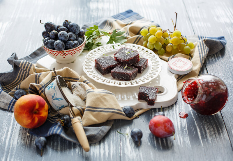 Plum and Grape Candies