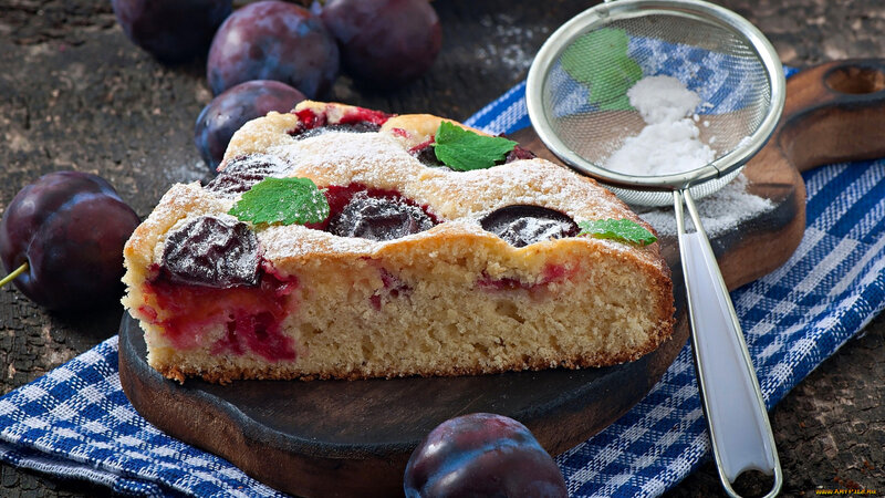 Plum Cake Slice