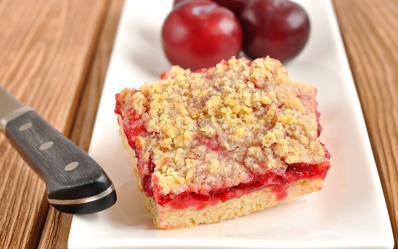 Plum Crumble Bar — Red