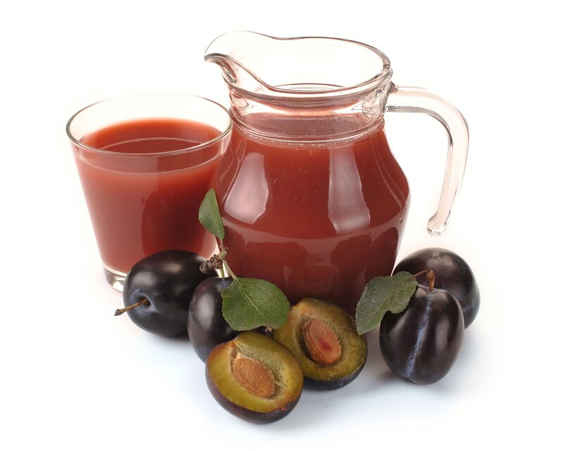 Plum Juice and Plums