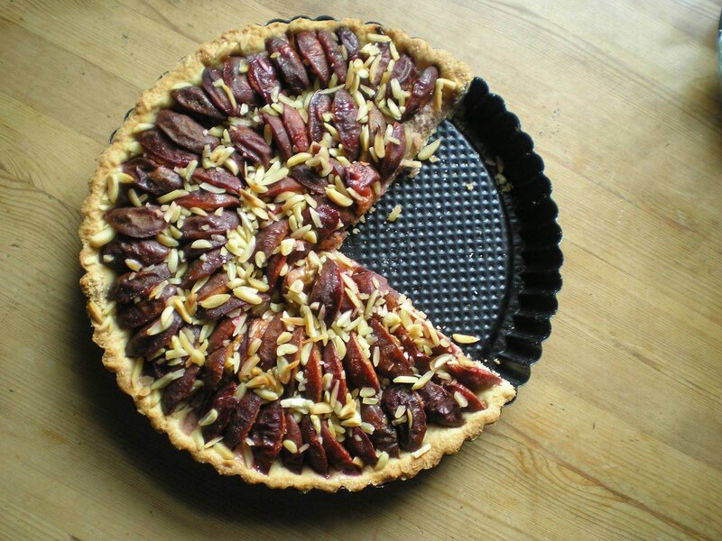 Plum Tart with Almonds