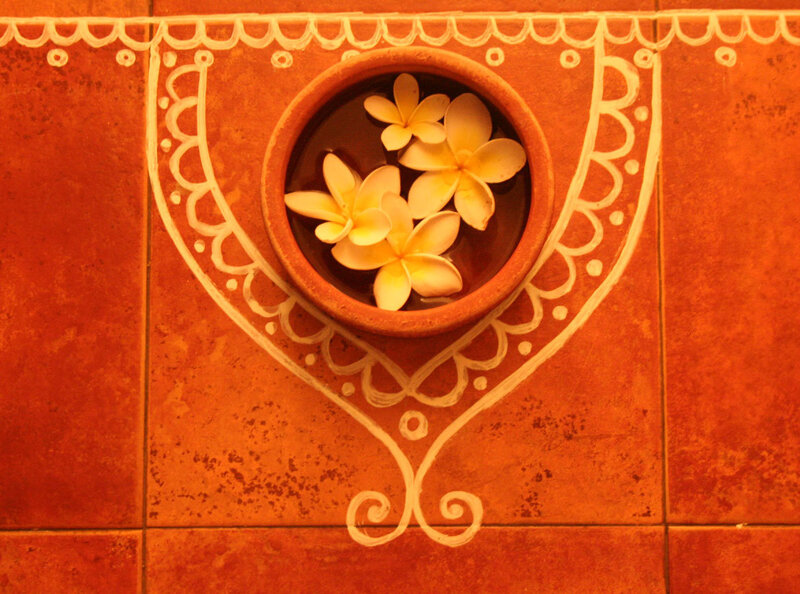 Plumeria Flowers in Bowl