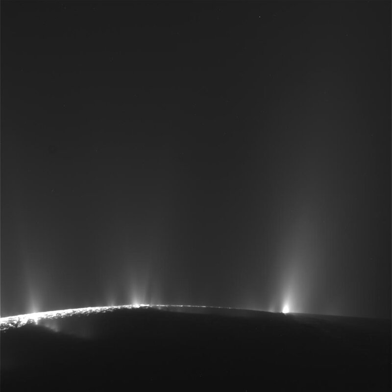 Plumes on Enceladus