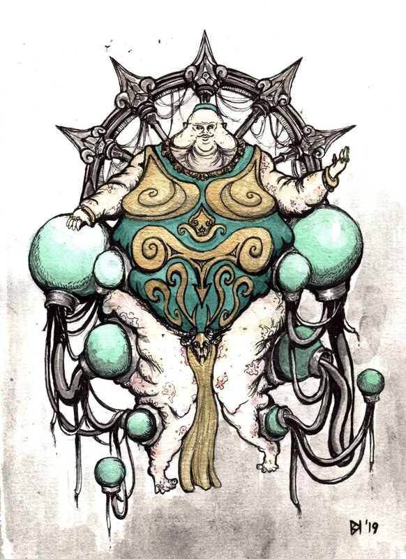 Plump Deity Figure